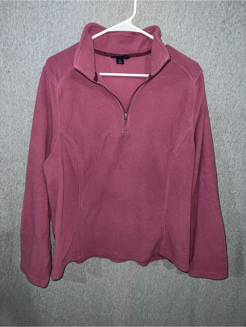 Lands' End Women's Half-Zip Fleece Pullover - Mauve